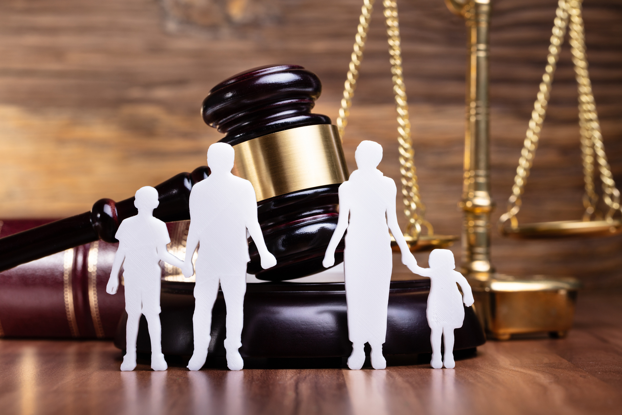 separation of family figure cut out