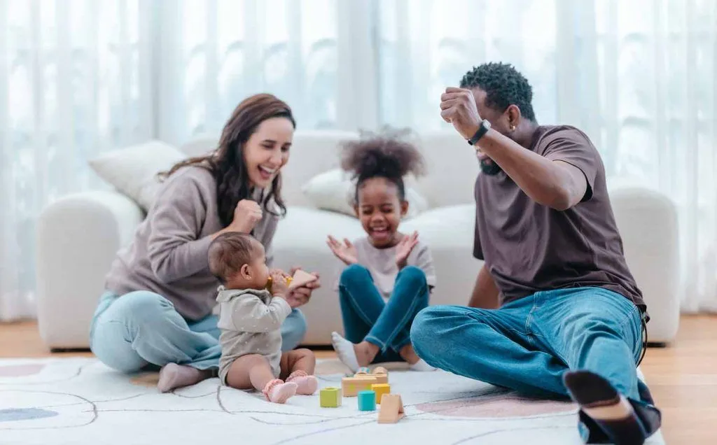 blended family working together during divorce mediation in helotes, tx