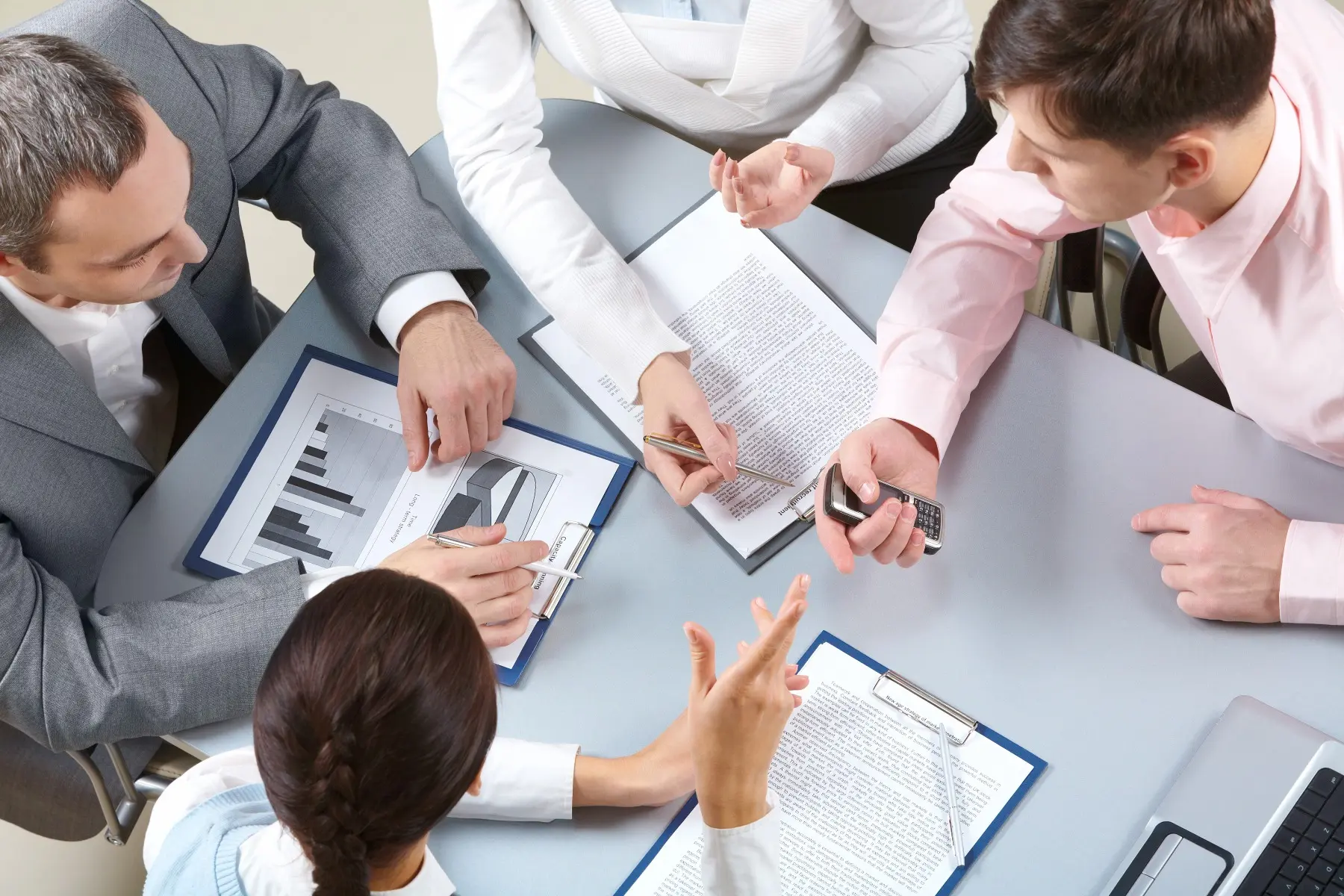 negotiating around table