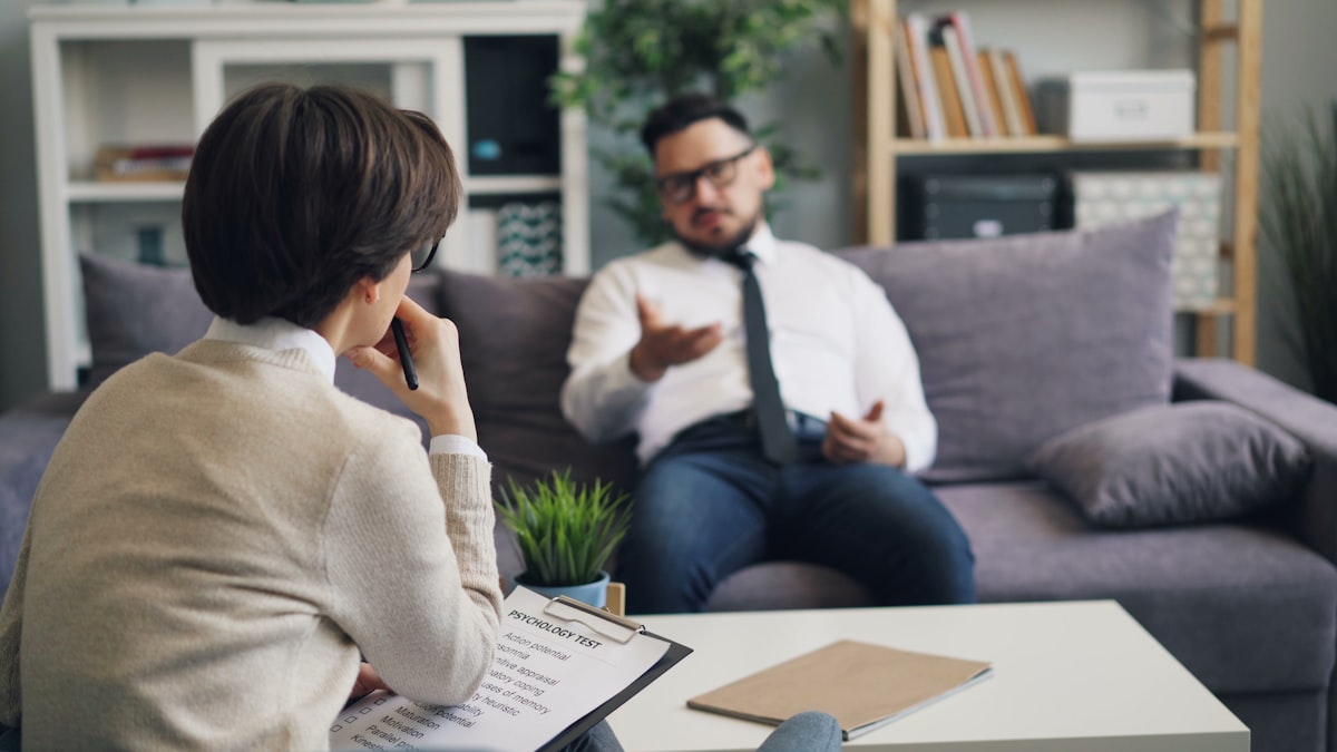 Couple discussing whether mediation fits their divorce
