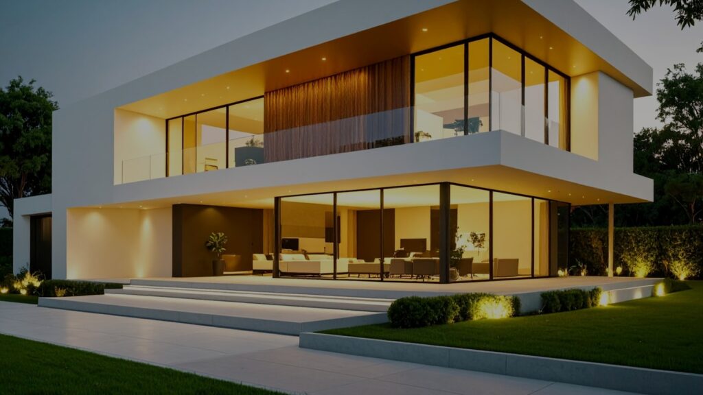Modern home representing high-asset divorce property division